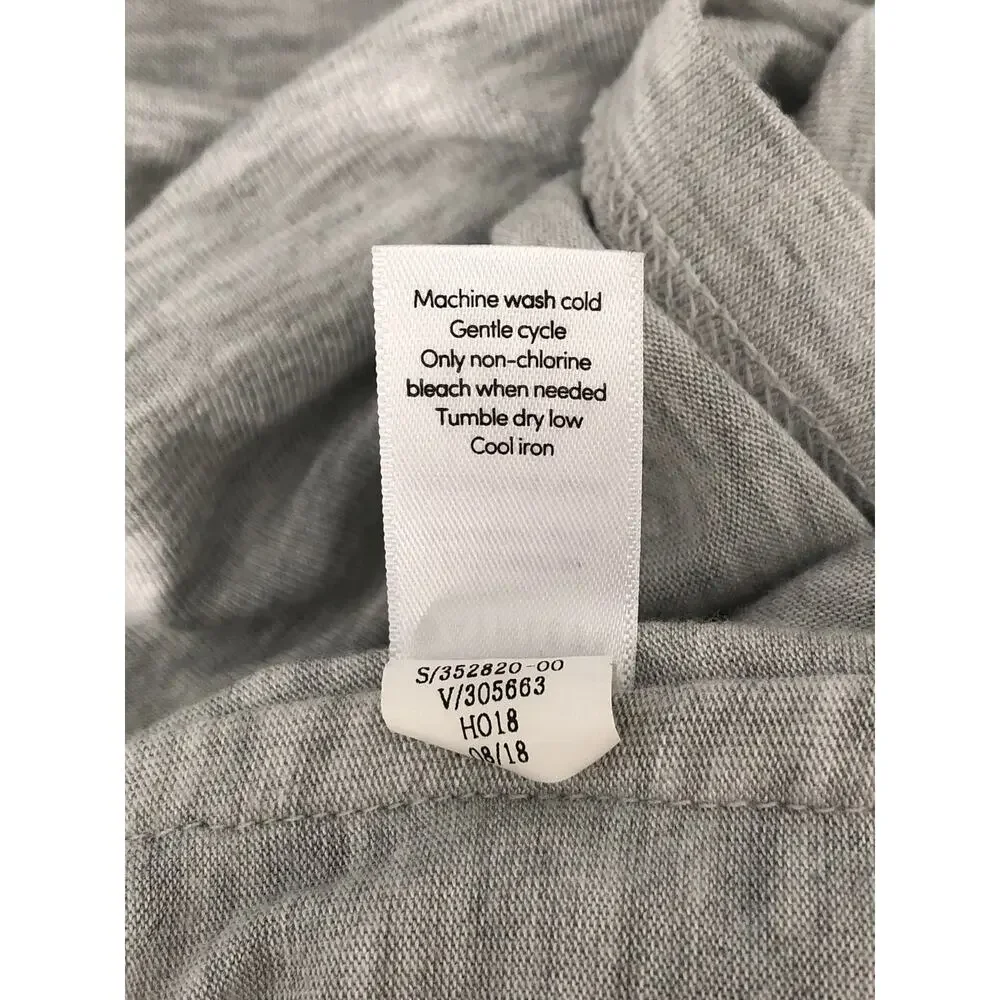Athleta Drop Shoulder Top Long Sleeve Heather Gray Women's Small